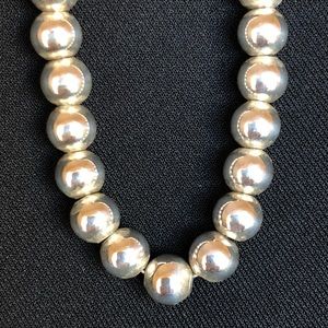 Sterling Silver Bead Necklace